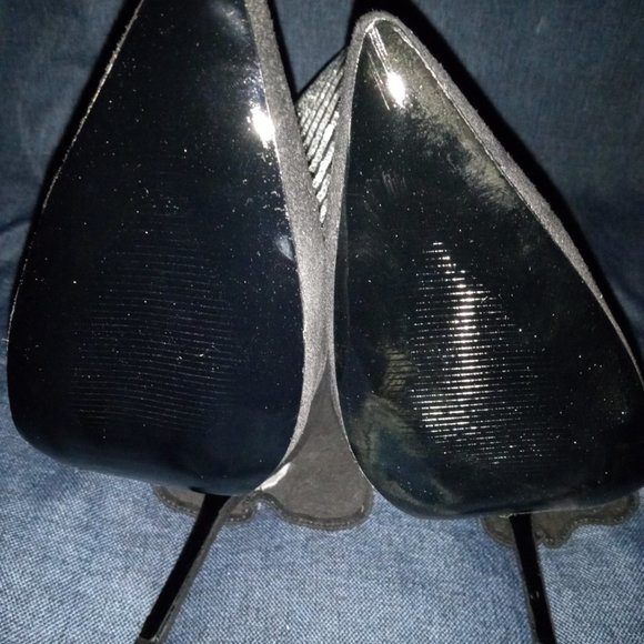 Disco ball glam Azaela Wang  Black Heeled Boots - Picture 6 of 7